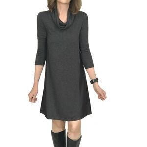 Anthropologie Saturday Sunday Cowl Swing Dress Sz XS New Women's Gray High Low